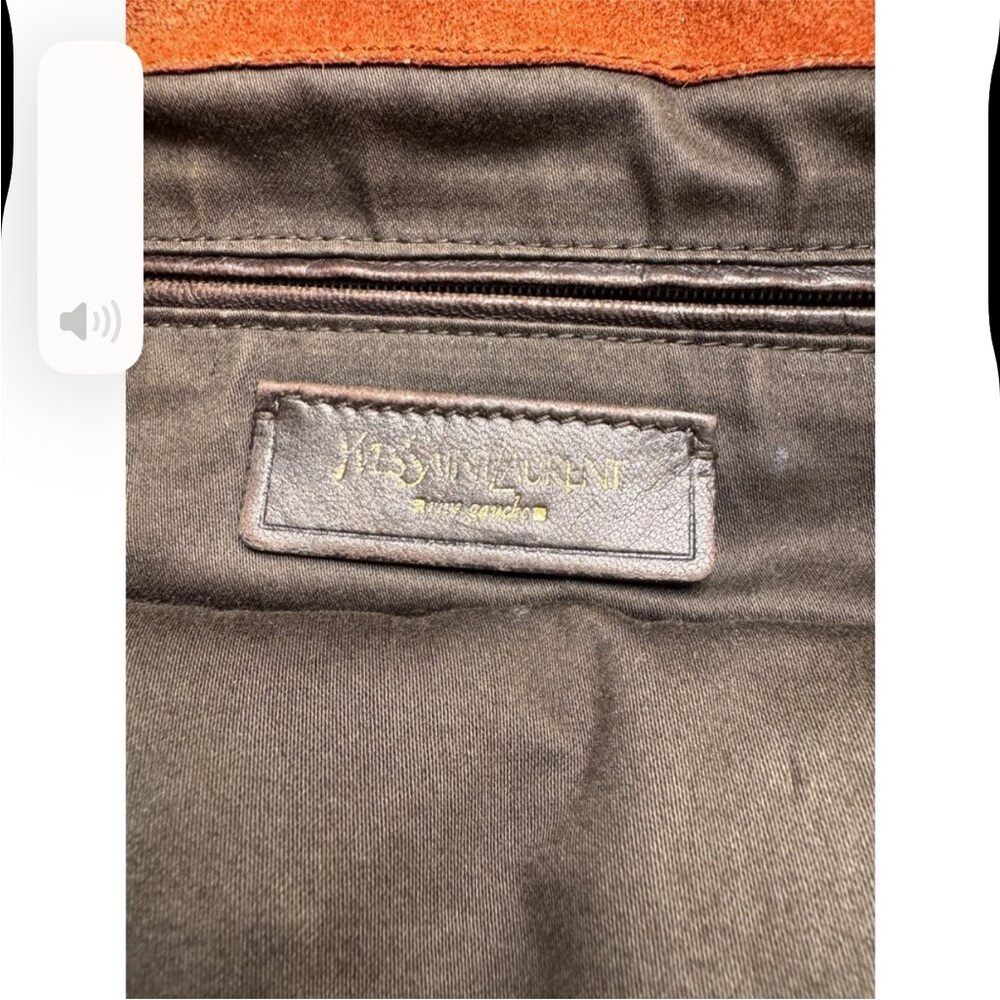 Yves Saint Laurent Downtown bag in brown patent leather - Picture 8 of 14